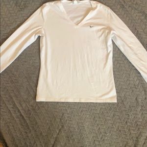 Nike white long sleeve